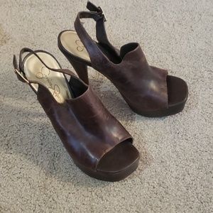 Jessica Simpson Brown Heels